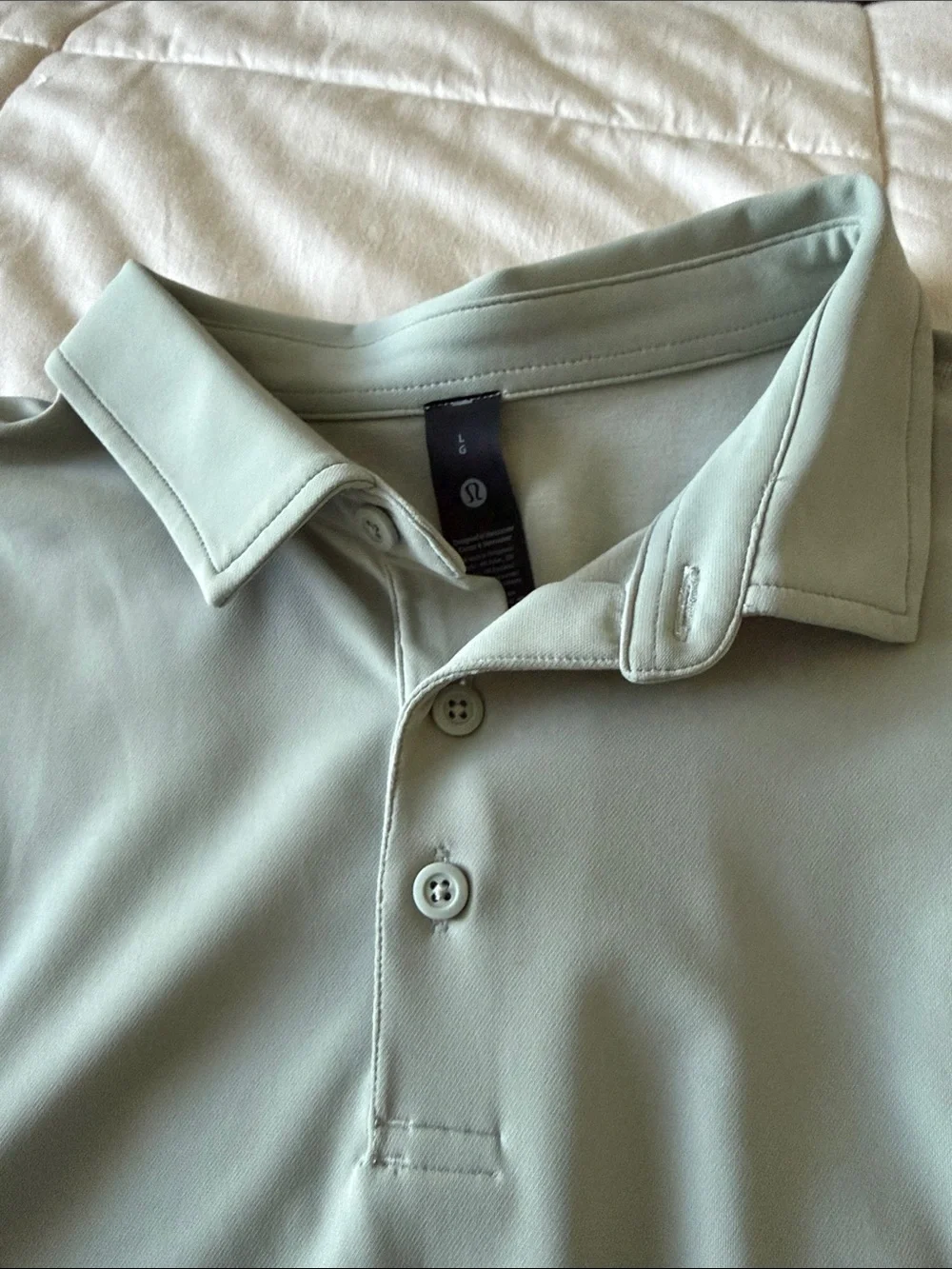 lululemon athletica Men's Polo in Light Sage Green - Picture 3 of 3